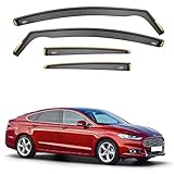 iSpeed Wind Deflectors For Ford Mondeo mk5 2015-2023 Hatchback & Saloon 4pc Set - Keep Your Car Ventilated in Rain - Reduce Wind Turbulence - Tinted In-Channel