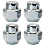 Bohaner 4Pcs Wheel Nuts Alloy Wheel Nut M12x1.25 Chrome 21mm Hex Carbon Steel Lug Nuts Silver 40224-V5510 For Infiniti ESQ Nissan Teana Tiida Yida