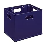 12 Compartment 1 Litre Spirit Wine Beer Cider Bottle Plastic Stacking Glass Milk Bottle Crate - Perfect for Homebrew, Wine, Glasses, Beer, Recycling Box, Bottle Bank, Bottle Storage, Catering, Milk Crate (1)