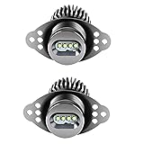 Riloer Angel Eyes Halo Ring Light Bulbs, 1Pair LED Angel Eye Marker Headlights Bulbs Compatible With BMW Series E90 Saloon LCI/E91 Touring LCI 2008-2011 (12V 40W)