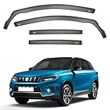iSpeed Wind Deflectors For Suzuki Vitara mk4 2015 onwards 5doors 4pc - Keep Your Car Ventilated in Rain - Reduce Wind Turbulence - Tinted In-Channel Type