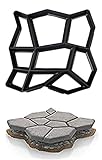 RRMMAN Concrete Molds Large Size Cement Molds and Forms, RReusable Patio Concrete Paving Garden Path Molds for DIY Paving Brick Rock Stepping Stone (B)