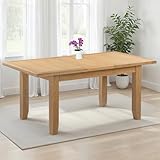 Seconique Windsor Extending Dining Table in Natural Oak