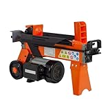 Forest Master FM5D-TC Electric Log Splitter 5 Ton - 9 Second Cycle Time - Pre-Filled Ready for Use - UKCA/CE Compliant - Includes Workbench and Guard