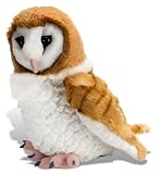 Wild Republic Barn Owl Plush Soft Toy, Cuddlekins Cuddly Toys, Gifts for Kids ,Brown/White,30 cm