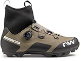 Northwave Celsius XC Arctic GTX Winter MTB Cycling Shoes Green/Black 2025, Green Forest Brown, 9 UK