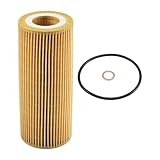 Motoforti Engine Oil Filter, for BMW E46 318 D320 D320Td E39 520 D M47, Paper, with Gasket, No.11427787697, Yellow, 1 Set