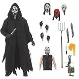 Ghostface Action Figure, 18cm Posable Horror Figurine with Accessorie, PVC Model Statue for Collectors, Home Décor