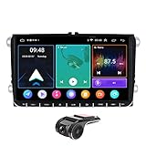 9"Android 11 Double Din Car Stereo DAB+Radio Carplay Head Unit GPS Sat Nav for Skoda Fabia Roomster Yeti Superb Octavia Android Auto Bluetooth Touch Screen Car Radio Multimedia Player GPS Navi USB