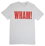 WHAM! Club Fantastic T-Shirt (UK, Alpha, M, Regular, Regular, White)