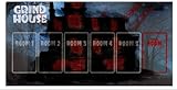 Grind House Map – Narrative Horror Story Board Game Map | 2–8 Player Survival, Secret Motives & Replayable Haunted Mansion Scenarios (Grind House Playmat)
