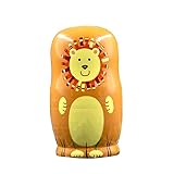 Animals Matryoshka Nesting Dolls 5 Characters Cute Animal Pattern Russian Nesting Dolls for Gift Cute Matryoshka Wooden Stacking Nested Set Toys, Educational Learning Kids Toys for Birthday Decoration