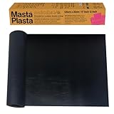 MastaPlasta Original Self-Adhesive Leather Repair Patch - Black 120 x 30cm (47 x 12in). The Instant Upholstery-Quality Leather Repair Kit for Sofas, Car Seats, Bags, Vinyl & DIY