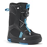 K2 Snowboarding MINI TURBO, Unisex youth snowboard boots, black, EU: 34 (UK: 2 / US: 3 / cm: 21.5) - 11H2020.1.1.030