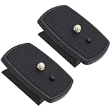2Pack Universal Quick Release QR Plate Tripod Head for Velbon CX-444 CX-888 CX-460 CX-460mini CX-470 CX-570 CX-690 DF-50/ Sony VCT-D580RM VCT-D680RM VCT-R640 / QB-4W，velbon quick release plate