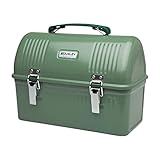 Stanley Classic Lunch Box 9.5L - Stainless Steel Lunchbox With Handle - BPA-Free Food Container - Can Hold Vacuum Bottle Or Travel Mug - Hammertone Green