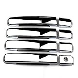 ALWAYSTECZON Door Handle Cover Trim Exterior Accessories ABS Protector for Nissan Qashqai J10 /Dualis 2007 2008 2009 2010 2011 2012 2013 (Chrome)