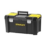STANLEY Essential Tool Box (19in), Durable Storage Solution with Removable Tote Tray and Organisers, for Parts and Tools Storage, STST1-75521