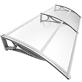 VOUNOT Front Door Canopy Outdoor Awning, Rain Shelter for Back Door, Porch, Patio, Window, 200 x 80 cm