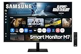 Samsung LS32FM702UUXXU 32" 4K Ultra HD HDR10 Smart Monitor with Speakers - 3840x2160, USB-C, HDMI, WiFi, Bluetooth, Smart Hub for TV streaming, Catch Up Apps and Gaming Hub