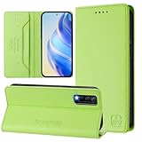 Rfvzubemok Compatible with Vivo Y20i 4G / Y20s / Y20g / Y20a / Y12a Magnetic closure wallet case Cover,Compatible with Sony Vivo Y12s / Y11s Flip Kickstand Case QS