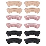 Lansonee 6 Pairs Soft Comfortable Heel Liners Self Adhesive Shoe Insoles Stickers Foot Care Protector (Multicolor)