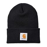 Carhartt Workwear A18 Acrylic Watch Hat Unisex Winter Hat Black 3544
