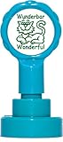 German Self inking teacher reward stamp"Wunderbar" X11889