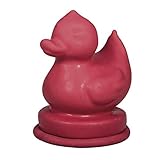 Rayher Duck Shape Latex Rubber Mould for Casting with Plaster, Concrete and Soap, Reusable Craft Mould with Bath Duck Design, red, 6.5x9cm, 34302000