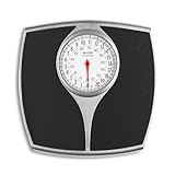 Salter 148 BKSVDR Speedo Dial Bathroom Scale - Mechanical Weighing Scales For Body Weight, Easy Read Dial & Rotating Pointer, Instant Readings, Large Foot Platform, Weighs Up To 136 kg/ 21 st