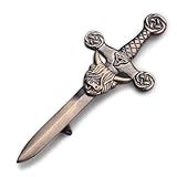 Kilt Emporium Scottish Highland Cow Kilt Pin - 4 Inch (Brass Antique)