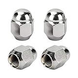 IGXX 4PCS M12*1.25 Wheel Nuts, Hex Chrome Alloy Lug Nuts for Nissan Teana X-Trail Sylphy Tiida, Universal Lug Nuts for Most Car