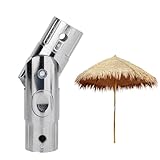lasuroa Patio Umbrella Replacement Part, Aluminum Alloy Push-Button Patio Umbrella Tilt Adjuster Fits 1.5 Inch Pole for Garden Yard Deck Balcony Party Accessories