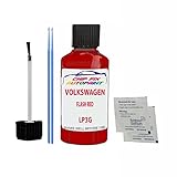 SCOOBYS PAINTS BACK IN THE MIX Touch Up Paint For Volkswagen/Vw Polo Flash Red Lp3G 1998-2021 30Ml Bottle Brush Scratch Stone Chip Repair Pen
