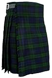 Mens watch Kilt Scottish Traditional Highland Tartan Dress, Blackwatch, W 36
