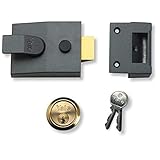 Yale P-89KC-DMG-60 - Deadlocking Nightlatch Case Only - 60mm - Dark Metallic Finish - High Security
