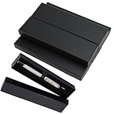 Jidyllic Black Empty Pen Gift Box,6 Pcs Pens Packing Box Single Pen Gift Box Ballpoint Pen Gift Box with Cushion Cardboard Jewelry Boxes for Business Birthday Souvenir Supplies