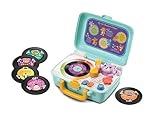 VTech Baby My 1st Record Player, Toy Turntable with Jazz, Pop, Techno, Country and Hip Hop Music with Fun Phrases and Animals, Gift for Babies 12, 18, 24 Months Plus, English Version