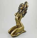 Seven Secrets Medusa Figurine Nude Female Statue Ornament Painted Bronzed Erotic Sculpture | 01366