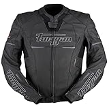 Furygan Men's Nitros-Radical Sporty Motorbike Leather Jacket AAA Certified-D3O Abrasion Resistant-Removable Thermal Liner-Protection, Black-White, XL
