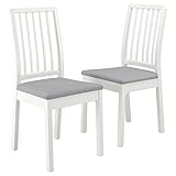 Ikea EKEDALEN chair, white/Orrsta light grey