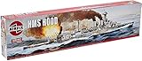 Airfix Vintage Classics Set - A04202V HMS Hood - Plastic Model Ship Kits for Adults & Children 8+, Set Includes 131 Pieces - 1:600 Scale Model Ship Set
