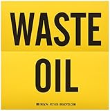 Brady 121435 Drum Label, 6" Width, 6" Height (Pack of 100)