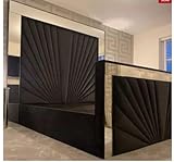 OPULENCE DREAM HOME LUXURY LIVING Chanel Mirror Bed Super king size with ottoman gaslift storage