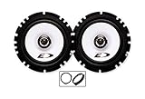 Alpine car speakers 6.5" 17cm for Juke Front Doors + Adaptor rings 220W