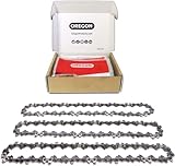 Oregon 3-Pack Chainsaw Chain for Stihl - .325" Pitch, .063" (1.6 mm) Gauge for 20" (50cm) Bar, 81 Drive Links - Low-Kickback Replacement Chainsaw Chain, Fits Several Stihl Models and More (V81X3)
