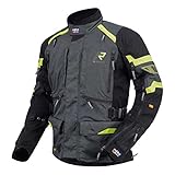 Rukka Gore-Tex Madagasca R Motorcycle Jacket 3-Layer Laminate D3O Protectors CE AA Including Gore-Tex Laminate Jacket Anthracite Black Yellow, Anthracite Black Yellow, 38