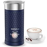 SIMPLETASTE Electric Milk Frother, Automatic Frother and Milk Steamer, 4-in-1 Electric Milk Steamer, Hot and Cold Foam Maker for Coffee, Cappuccinos, Macchiato, Latte