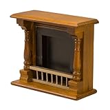 FONGKNOX Dollhouse Mini Fireplace 1/12 Scale Dollhouse Decoration Furniture Wooden Dollhouse Fireplace Miniature Dolls House Furniture Ornament Decor
