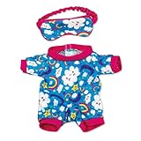 Casdon MINI Build-A-Bear Workshop Night Time Onesie Toy Clothes Pack. 4 Mix-and-Match Toy Outfits Includes Pyjamas, Cute Hoodies, Summer Styles | For Kids Aged 3+. Suitable for 22.8cm MINI Bears ONLY
